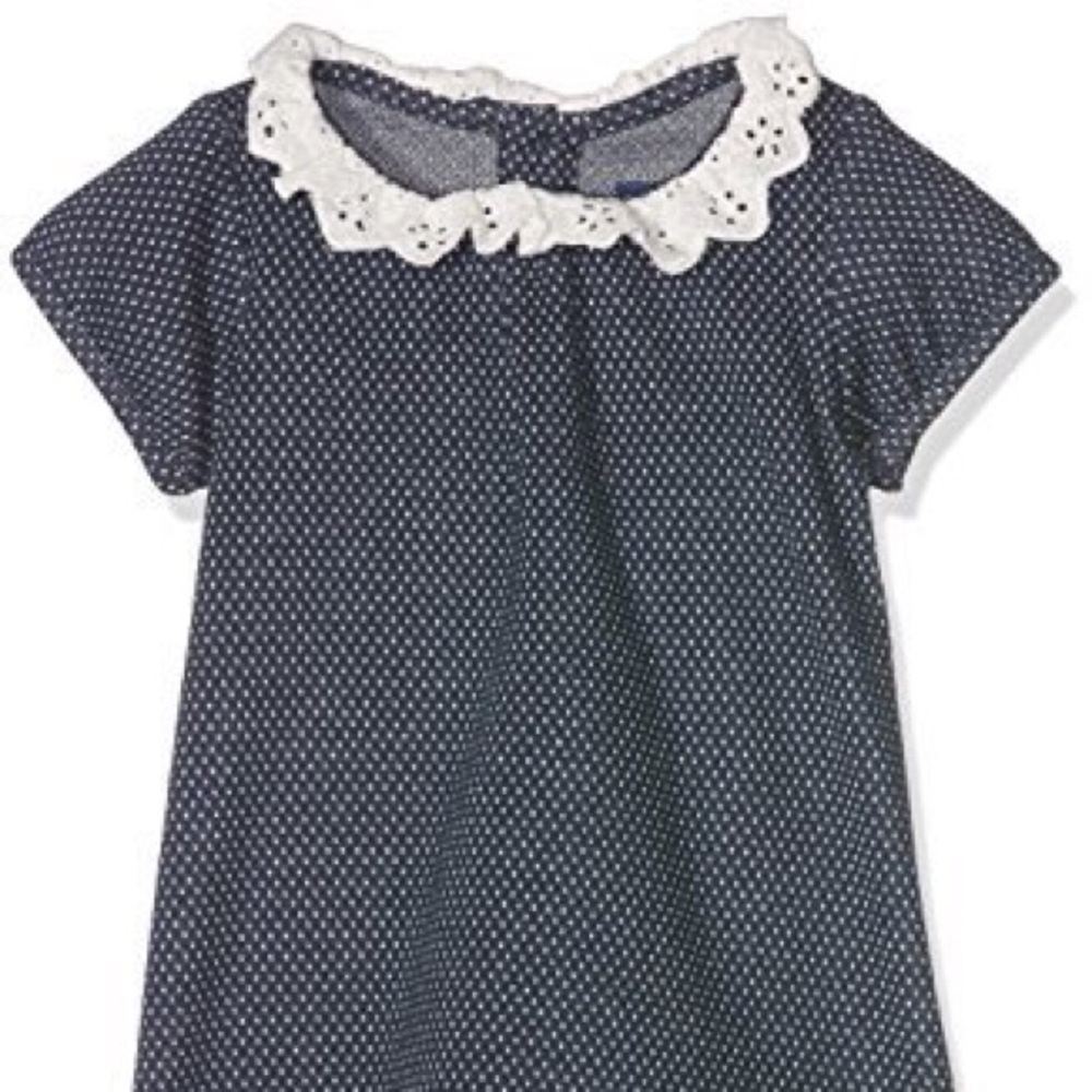 Navy dot dress